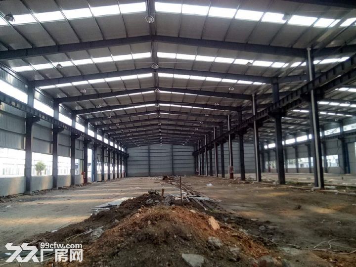 全新4000平米钢构厂房出租 分两跨组成 可以分租