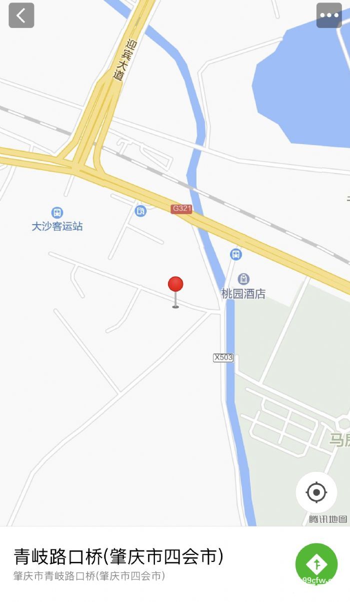 肇庆四会大沙镇马房青岐路口桥近码头1100㎡带吊车厂房仓库