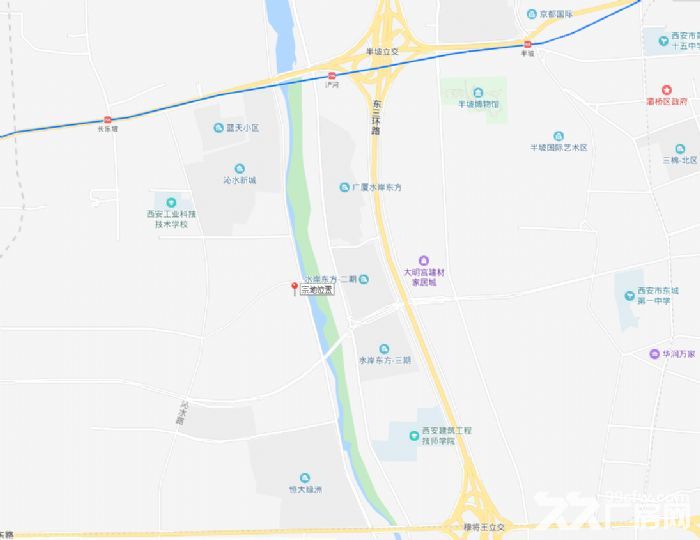 浐灞生态区浐河西路距离地铁一号线浐河站1500米酒店住宅用地