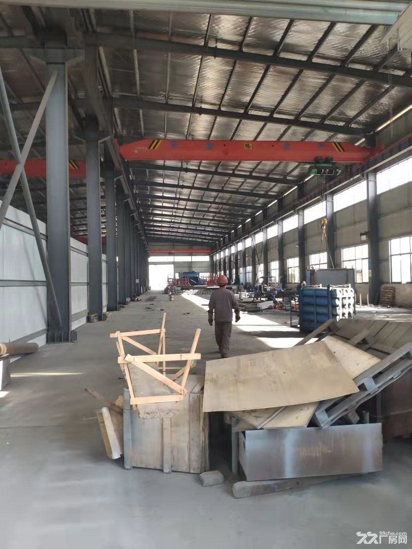 市區(qū)通呂運(yùn)河旁1400平雙跨標(biāo)準(zhǔn)機(jī)械廠房，配10噸行車(chē)-圖（1）