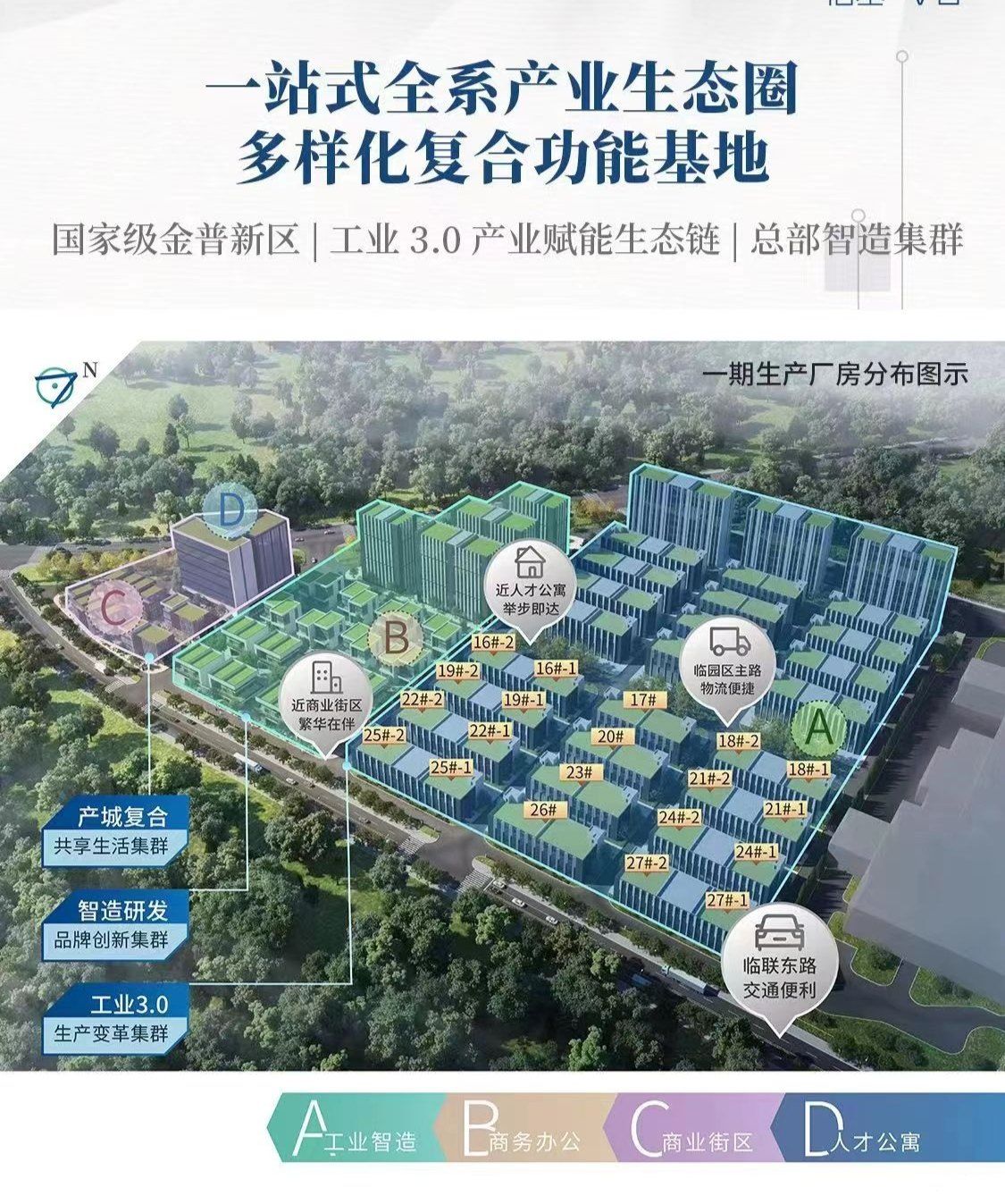 大連信基v谷產(chǎn)業(yè)園雙層廠房出售-圖(1)