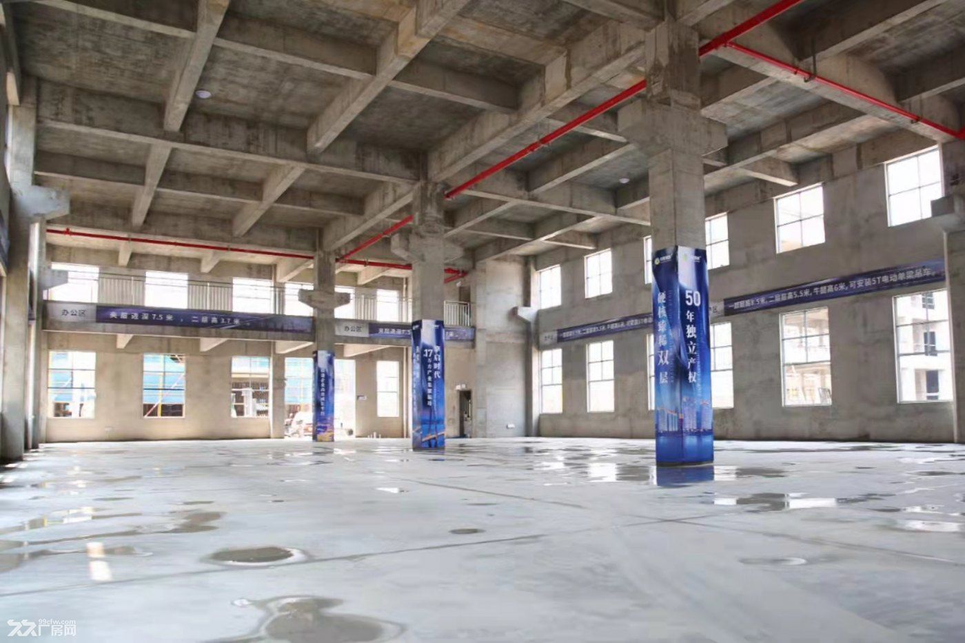 即買即用,帶5噸牛腿雙層框架廠房,50年獨立產權,高速路口-圖(2)