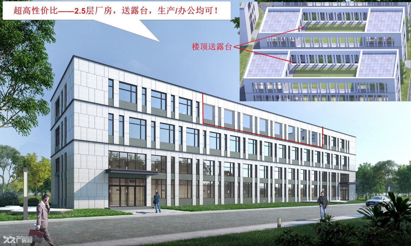 售【1層12米，2層帶院廠房】50年大產權，機械/儀表企業之選！-圖（5）