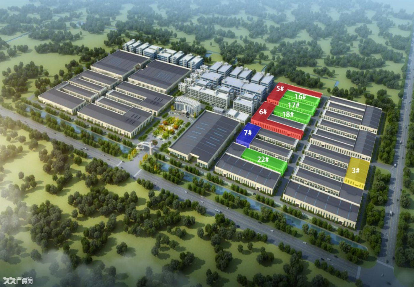 層高12米標(biāo)準(zhǔn)廠房。2300-18000平。-圖（1）