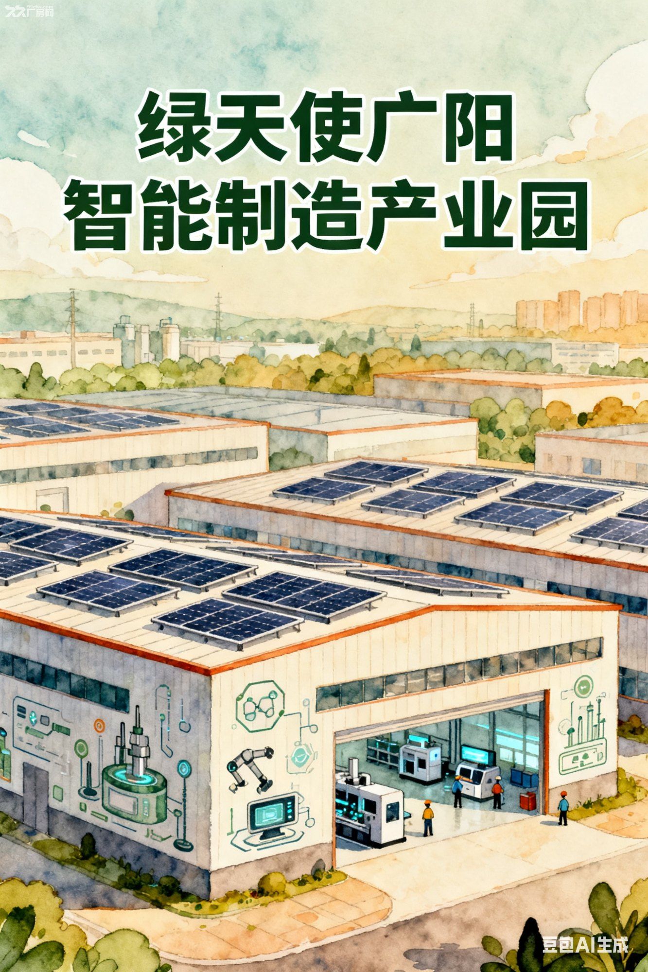 綠天使廣陽智能制造產業園出租出讓出售工業用地-圖（4）